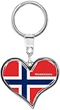 metALUm Schlüsselanhänger aus Metall/Flagge Norwegen / 6611021SJ