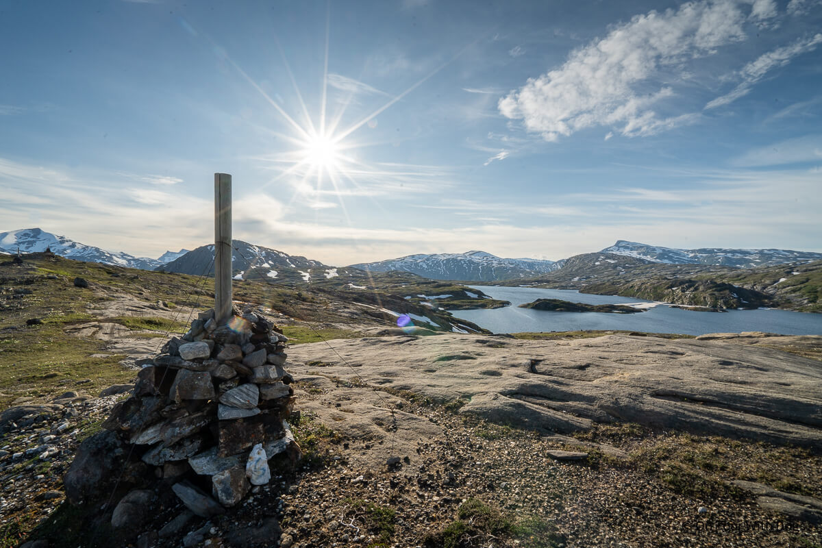 Wanderweg auf dem Glomfjordfjellet